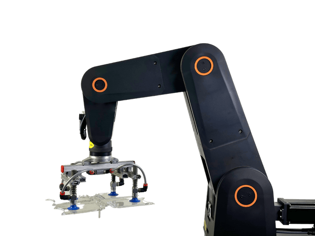 Gripper with suction cups spring-loaded 4-SG