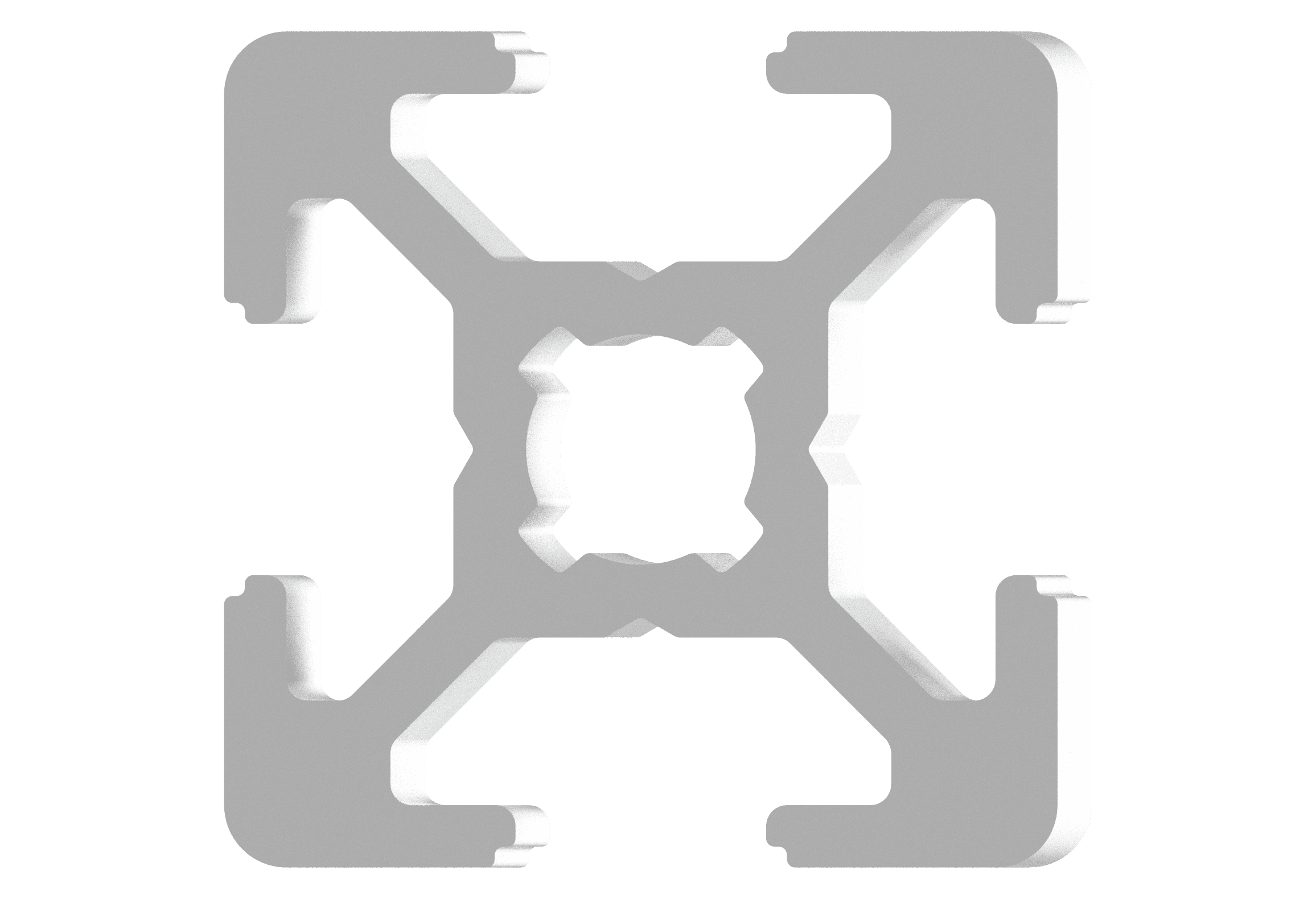 Aluminum profiles silver anodized