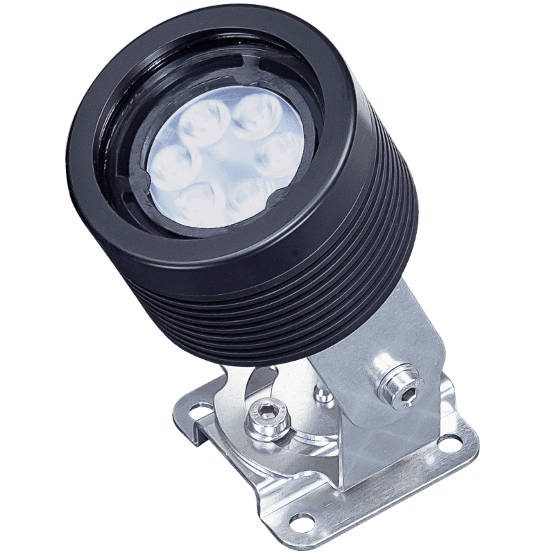 LED Machine luminaire SPOTLED II surface-mounted, 25° optics for flat light