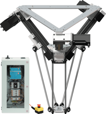Robot delta : préassemblé, périmètre de travail d'un diamètre de 360 mm