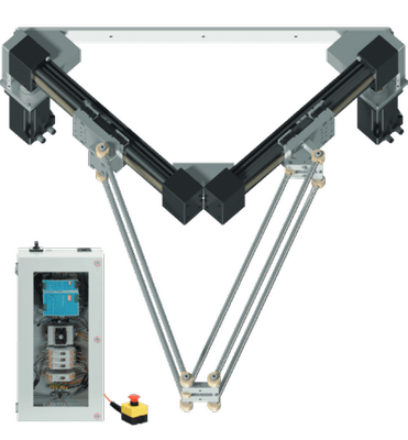 2-Achs Delta-Roboter - Vormontiert, mit Steuerung, Arbeitsraumdurchmesser 700 mm 