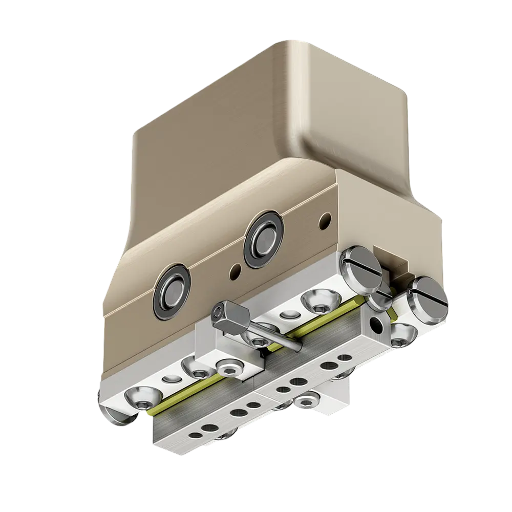 2-jaw parallel gripper RP series with roller guide