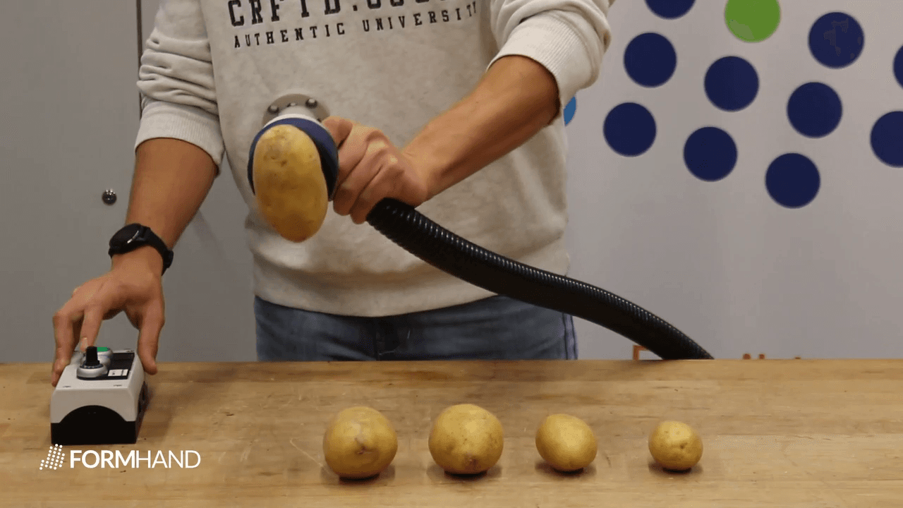Kartoffel Picking mit dem Formhand Greifkissen