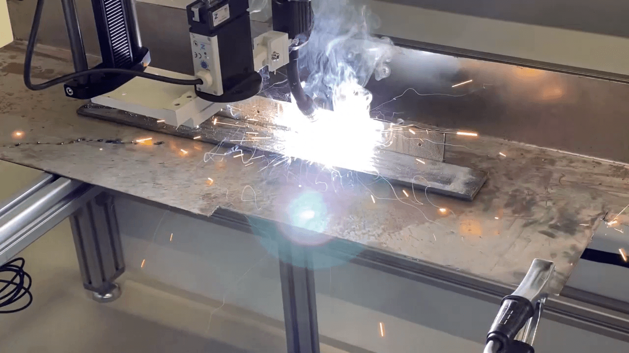 Welding with a gantry robot