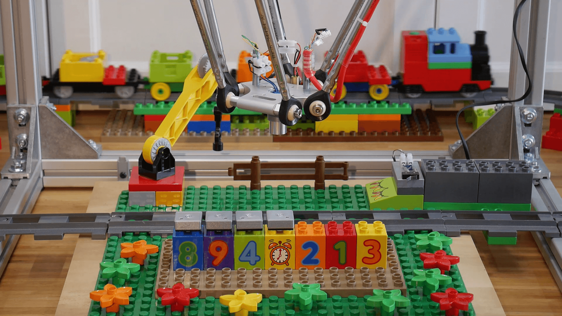 Lego bauen mit dem Delta Roboter